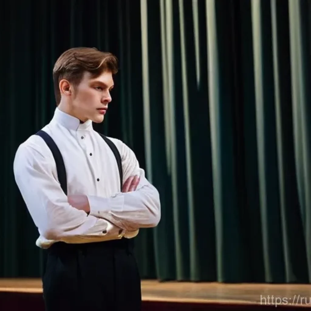 연극배우로 성공하는 법 - **A young actor's intense dramatic performance in a historic Russian theatrical institute.** The sce...